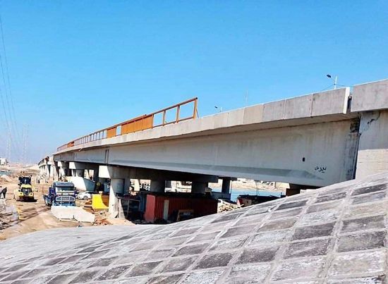دائرة الطرق والجسور  تحقق مراحل متقدمة من مشروع  إعادة إعمار جسر القرنة الكونكريتي  في محافظة البصرة